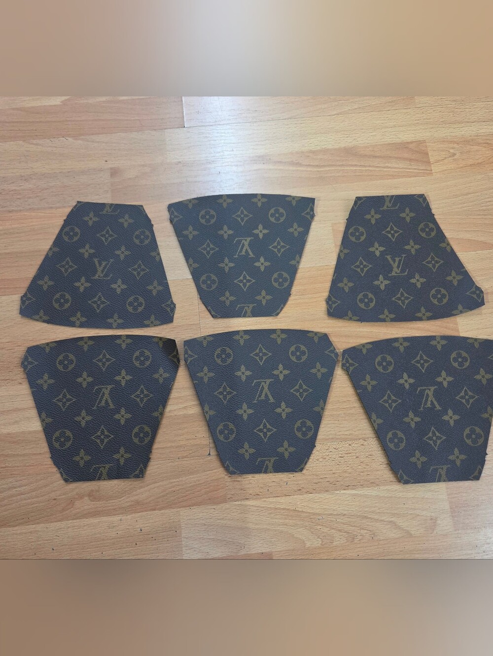 Louis Vuitton Monogram Canvas Accessory Panels in Brown and Tan Fabric X6